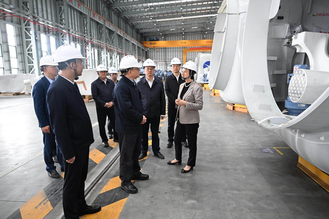 湖南省委书记沈晓明到湖南人生就是搏风电有限公司调研